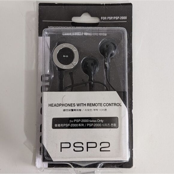 New Psp White headset with remote control for PSP 2000 - Picture 1 of 4